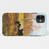 Zwarte en witte miniatuur Pony/paarden Case-Mate iPhone Case (Achterkant (horizontaal))