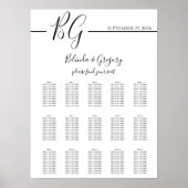 Zwarte en witte miniatuurstemkaart poster (Voorkant)