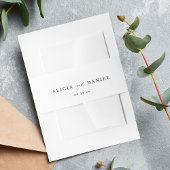 Zwarte en witte minimale uitnodiging van de manusc uitnodigingen wikkel