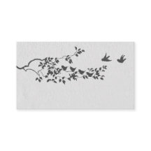 Zwarte en witte minimalistische vogels plaatsen ka