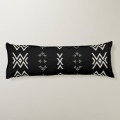 Zwarte en witte moddoek lichaamskussen (Achterkant)