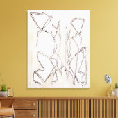 Zwarte en witte moderne Abstracte kunst voor paren Canvas Afdruk (Insitu (Woonkamer))