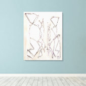 Zwarte en witte moderne Abstracte kunst voor paren Canvas Afdruk (Insitu (Houten vloer))