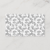 Zwarte en witte moderne benaming van het beroep visitekaartje (Achterkant)