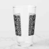 ZWARTE EN WITTE MODERNE GLASTUMBLER GLAS (Links)