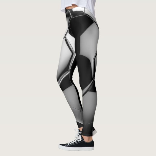 Zwarte en Witte Moderne Leggings (Links)