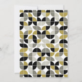 Zwarte en witte moderne MCM-weddenschappen Kaart (Achterkant)