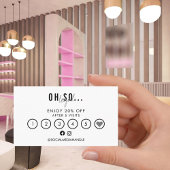 Zwarte en Witte moderne schoonheidsmatige esthetic Visitekaartje