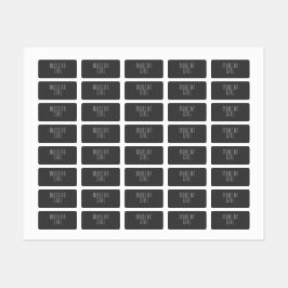 Zwarte en witte moderne waslabels labels