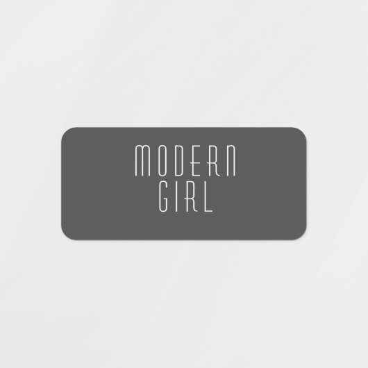 Zwarte en witte moderne waslabels labels (Design 1)