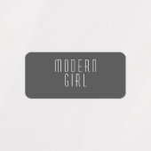 Zwarte en witte moderne waslabels labels (Design 2)