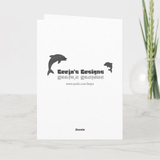 Zwarte en witte moederdag Kaart (Achterkant)