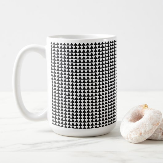 Zwarte en witte Mok (Met donut)