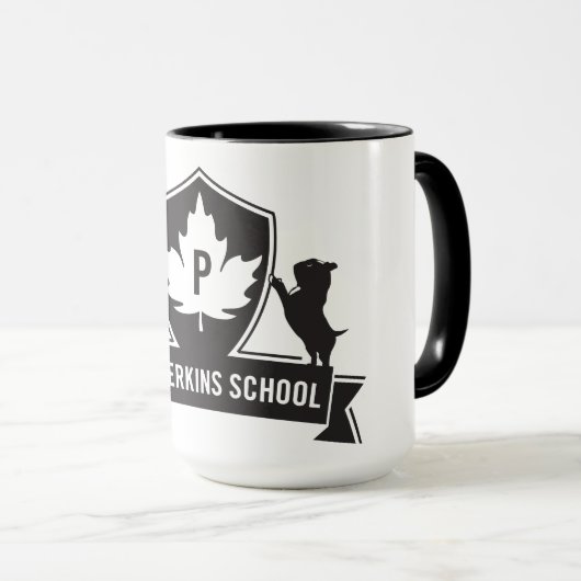 Zwarte en witte mok (Voorkant rechts)