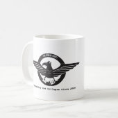 Zwarte en witte Mok (Voorkant links)