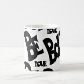 Zwarte en witte Mok Motivatie "Be Bold" (Center)
