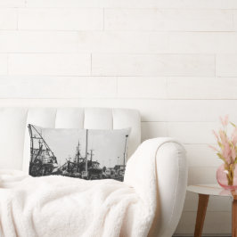 Zwarte en witte monochrome havikkers kussen