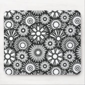 zwarte en witte mousepad muismat (Voorkant)