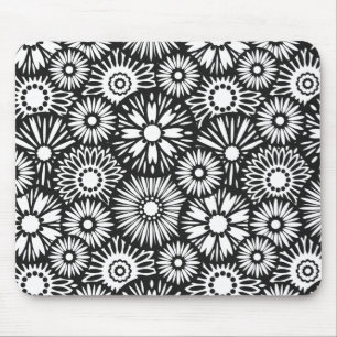 zwarte en witte mousepad muismat