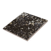 Zwarte en witte mozaïek tegeltje (Zijkant)