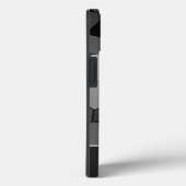 Zwarte en witte mozaïektegels, persoonlijk Monogra Case-Mate iPhone Case (Achterkant / Rechts)