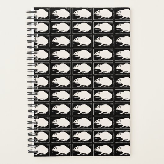 Zwarte en witte muis van Julie de Graag 2022 Planner (Voorkant)