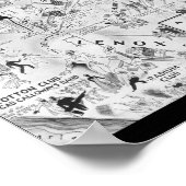 zwarte en witte nachtclubs poster (Hoek)