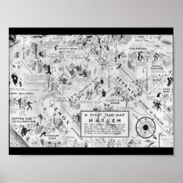 zwarte en witte nachtclubs poster