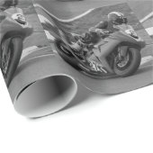 Zwarte en witte Ninja Cadeaupapier (Rol Hoek)