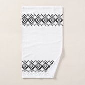 Zwarte en witte Noorse grens Bad Handdoek (Handdoek)