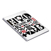 ZWARTE EN WITTE NOTITIEBOEK (Rechterzijde)