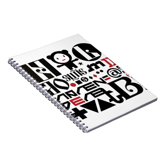 ZWARTE EN WITTE NOTITIEBOEK (Rechterzijde)