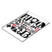 ZWARTE EN WITTE NOTITIEBOEK (Linkerzijde)