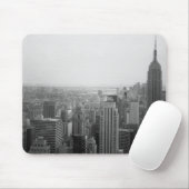 Zwarte en witte NYC Skyline Cityscape Muismat (Met muis)