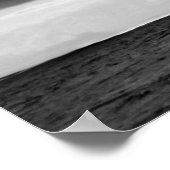 Zwarte en witte Oceaan Poster (Hoek)