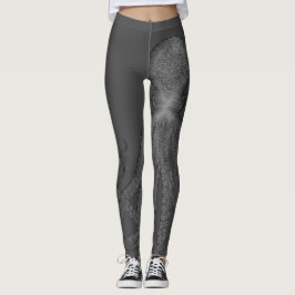 Zwarte en witte  octopus leggings