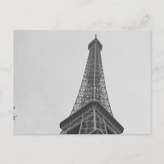 Zwarte en witte olifantentoren in Parijs Briefkaart (Voorkant)