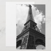 Zwarte en witte olifantentoren in Parijs Briefpapier (Voorkant / Achterkant)