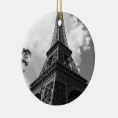 Zwarte en witte olifantentoren in Parijs Keramisch Ornament (Rechts)