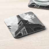 Zwarte en witte olifantentoren in Parijs Onderzetter (Linkerzijde)