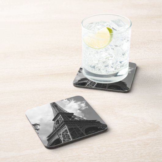 Zwarte en witte olifantentoren in Parijs Onderzetter (Rechterzijde)