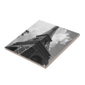 Zwarte en witte olifantentoren in Parijs Tegeltje (Zijkant)