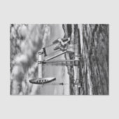 Zwarte en witte olivelpompeenheid tissuepapier (Voorkant)