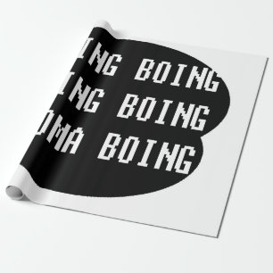 ZWARTE EN WITTE ONTWERP die woorden van de muur am Cadeaupapier