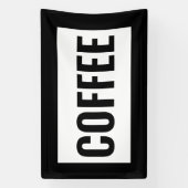 ZWARTE EN WITTE OPEN SIGN SPANDOEK (Verticaal)