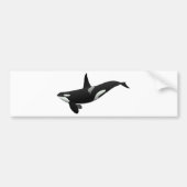 Zwarte en Witte Orca Killer Whale Bumpersticker (Voorkant)