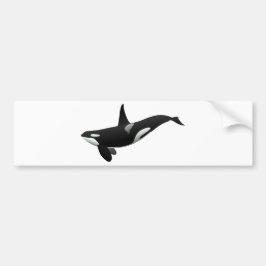 Zwarte en Witte Orca Killer Whale Bumpersticker