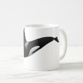 Zwarte en Witte Orca Killer Whale Koffiemok (Voorkant rechts)