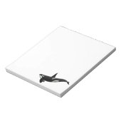 Zwarte en Witte Orca Killer Whale Notitieblok (Linkerzijde)