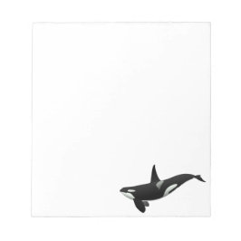 Zwarte en Witte Orca Killer Whale Notitieblok